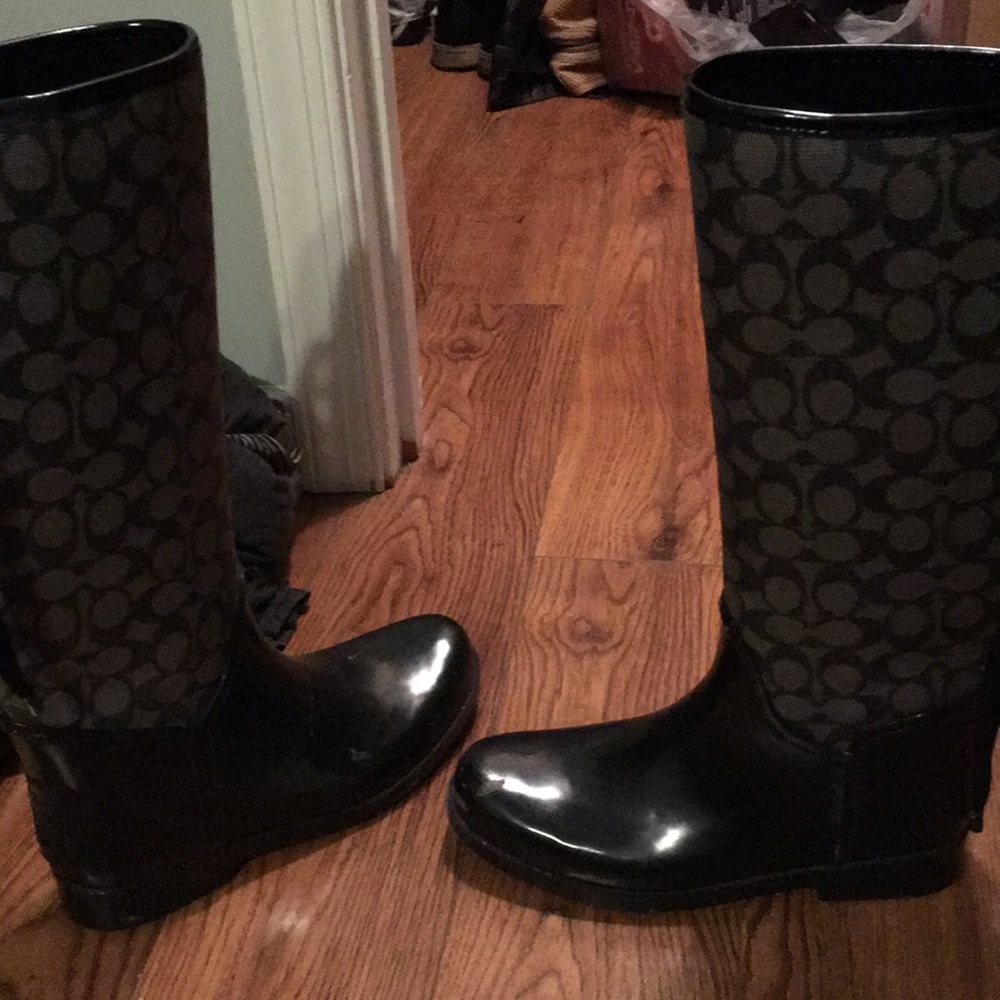 Coach rain boots